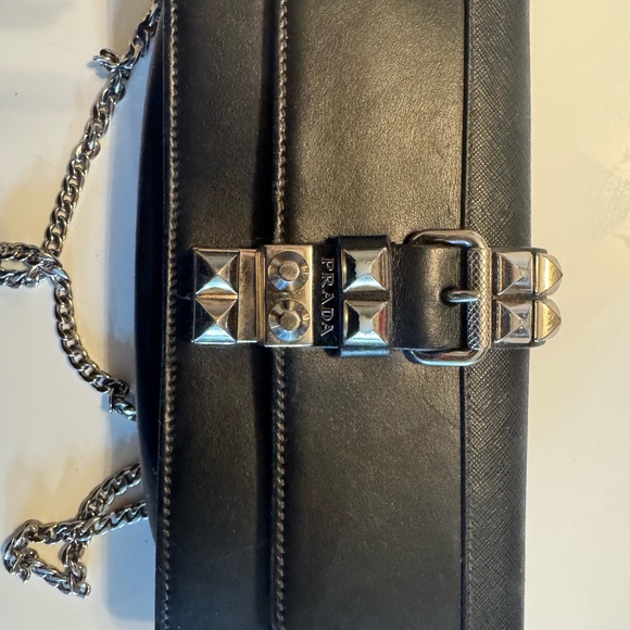 RARE- Prada Elektra Leather Clutch and Crossbody Bag - Picture 7 of 7